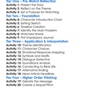 From Darkness To Light 2025 Worksheet Activity Booklet