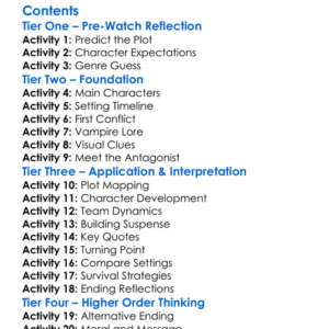 From Dusk Till Dawn 2 Texas Blood Money 1999 Worksheet Activity Booklet