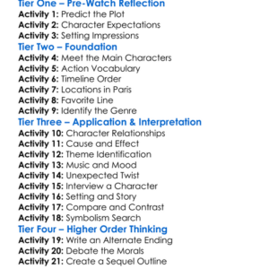 From Paris With Love 2010 Worksheet Activity Booklet