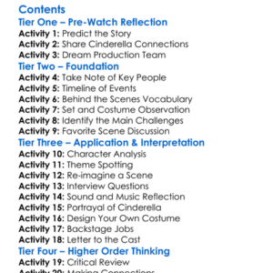 From Rags To Riches The Making Of Cinderella 2005 Worksheet Activity Booklet