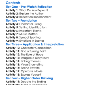 From The House Of The Dead Worksheet Activity Booklet