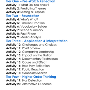 Frontline President Trump 2017 Worksheet Activity Booklet