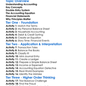 Fundamental Accounting Principles Worksheet Activity Booklet