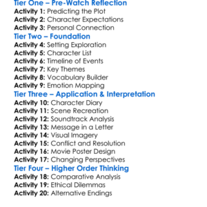 Gabriels Redemption Part Ii 2023 Worksheet Activity Booklet