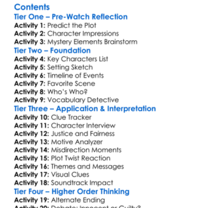 Garage Sale Mystery Guilty Until Proven Innocent 2016 Worksheet Activity Booklet