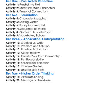 Garfield 2004 Worksheet Activity Booklet