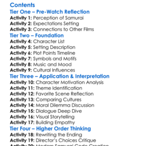 Ghost Dog The Way Of The Samurai 1999 Worksheet Activity Booklet