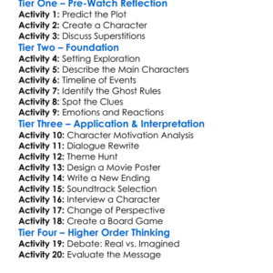Ghost Game 2024 Worksheet Activity Booklet