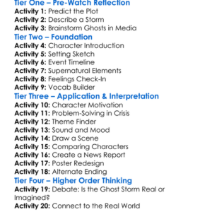 Ghost Storm 2012 Worksheet Activity Booklet