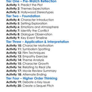 Girl Lost A Hollywood Story 2020 Worksheet Activity Booklet