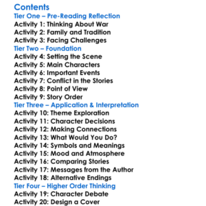 Girls At War And Other Stories Chinua Achebe Worksheet Activity Booklet