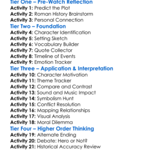 Gladiator Ii 2024 Worksheet Activity Booklet
