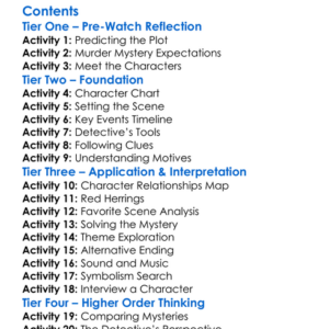 Glass Onion A Knives Out Mystery 2022 Worksheet Activity Booklet