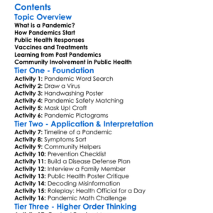 Global Pandemics And Public Health Responses Worksheet Activity Booklet