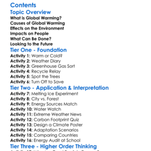 Global Warming And Climate Change Worksheet Activity Booklet