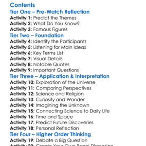 God The Universe And Everything Else 1988 Worksheet Activity Booklet