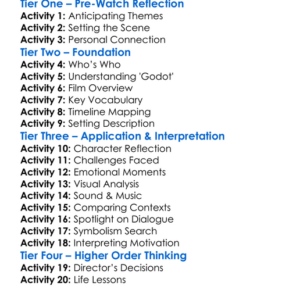 Godot In San Quentin 1988 Worksheet Activity Booklet