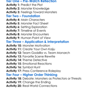 Godzilla King Of The Monsters 2019 Worksheet Activity Booklet