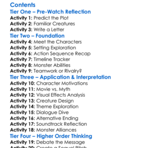 Godzilla X Kong The New Empire 2024 Worksheet Activity Booklet