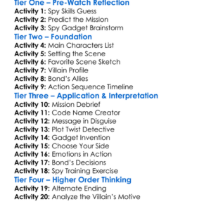 Goldeneye The Secret Files 1995 Worksheet Activity Booklet