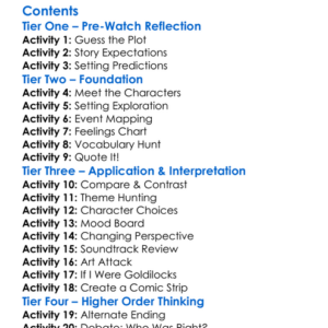 Goldilocks And The Three Bears Death  Porridge 2024 Worksheet Activity Booklet