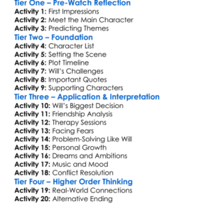 Good Will Hunting Worksheet Activity Booklet
