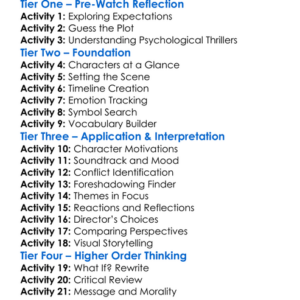 Gothika 2003 Worksheet Activity Booklet