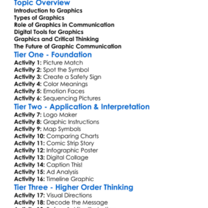 Graphics And Communication Worksheet Activity Booklet