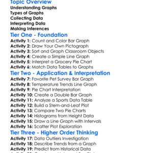 Graphing And Data Interpretation Worksheet Activity Booklet