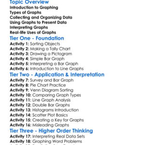 Graphing And Data Presentation Worksheet Activity Booklet