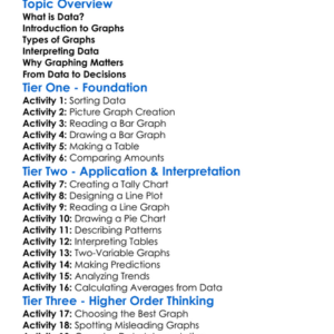 Graphing And Interpreting Data Worksheet Activity Booklet