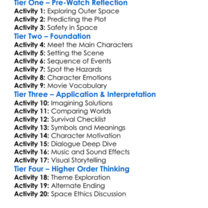 Gravity 2013 Worksheet Activity Booklet