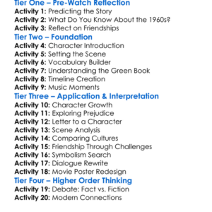 Green Book 2018 Worksheet Activity Booklet