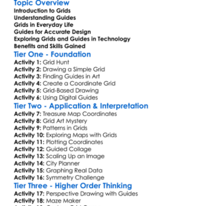 Grids And Guides Worksheet Activity Booklet