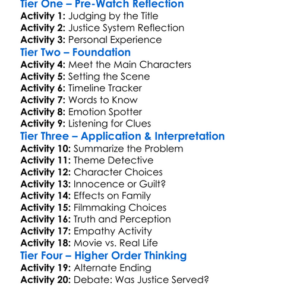 Guilty Until Proven Innocent 1991 Worksheet Activity Booklet