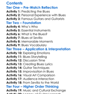 Guitar Legends Expo 92 At Sevilla Worksheet Activity Booklet