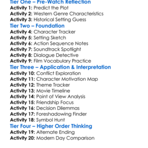 Gunfight At Rio Bravo 2023 Worksheet Activity Booklet