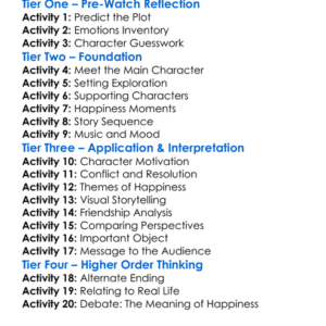 H Is For Happiness 2021 Worksheet Activity Booklet