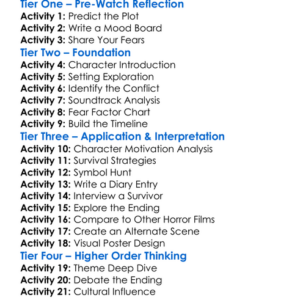 Halloween Resurrection 2002 Worksheet Activity Booklet