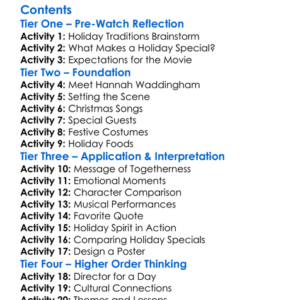 Hannah Waddingham Home For Christmas 2023 Worksheet Activity Booklet