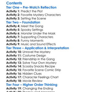 Happy Halloween Scooby-Doo 2020 Worksheet Activity Booklet