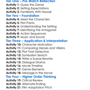 Hard Ticket To Hawaii 1987 Worksheet Activity Booklet