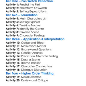 Hard Time The Premonition 1999 Worksheet Activity Booklet