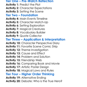 Harry Potter 3 Worksheet Activity Booklet