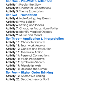 Harry Potter 7 Worksheet Activity Booklet
