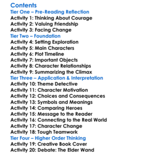 Harry Potter And The Deathly Hallows Jk Rowling Worksheet Activity Booklet