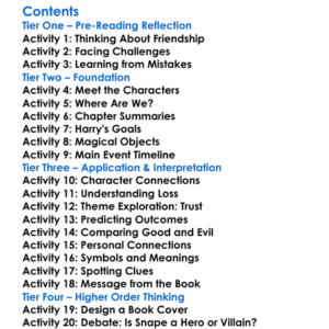 Harry Potter And The Half-Blood Prince Jk Rowling Worksheet Activity Booklet