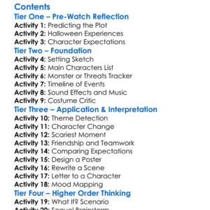 Harvest Of The Dead Halloween Night 2020 Worksheet Activity Booklet