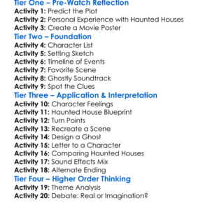 Haunted Houses 2001 Worksheet Activity Booklet