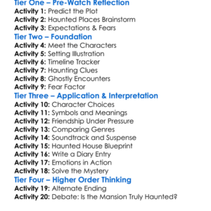 Haunted Mansion 2015 Worksheet Activity Booklet